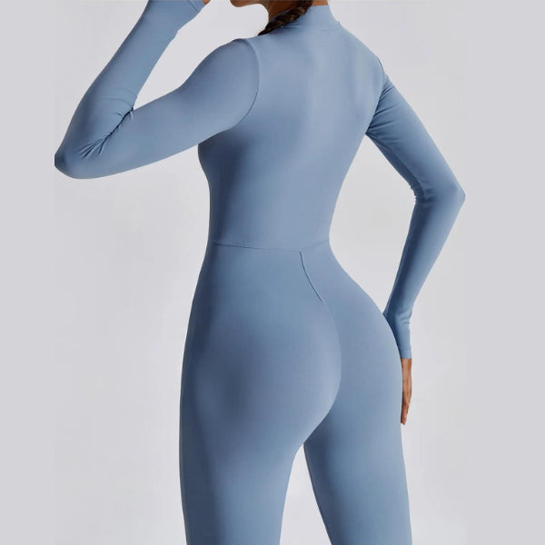 Long-sleeved sporty jumpsuit